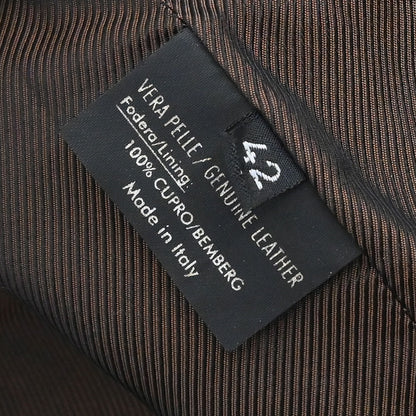 Gucci Single Breasted Zip Up Jacket Brown #42
