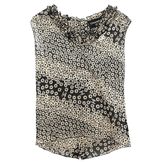 Chanel 2003 Sleeveless Top Black #36