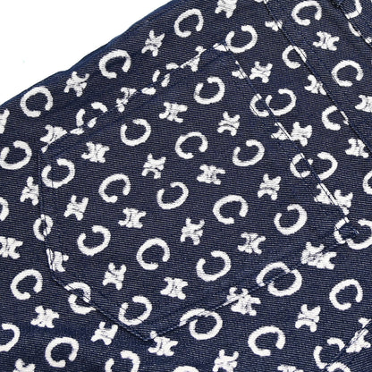 Celine 2011 Long Pants Macadam C Denim Navy #36
