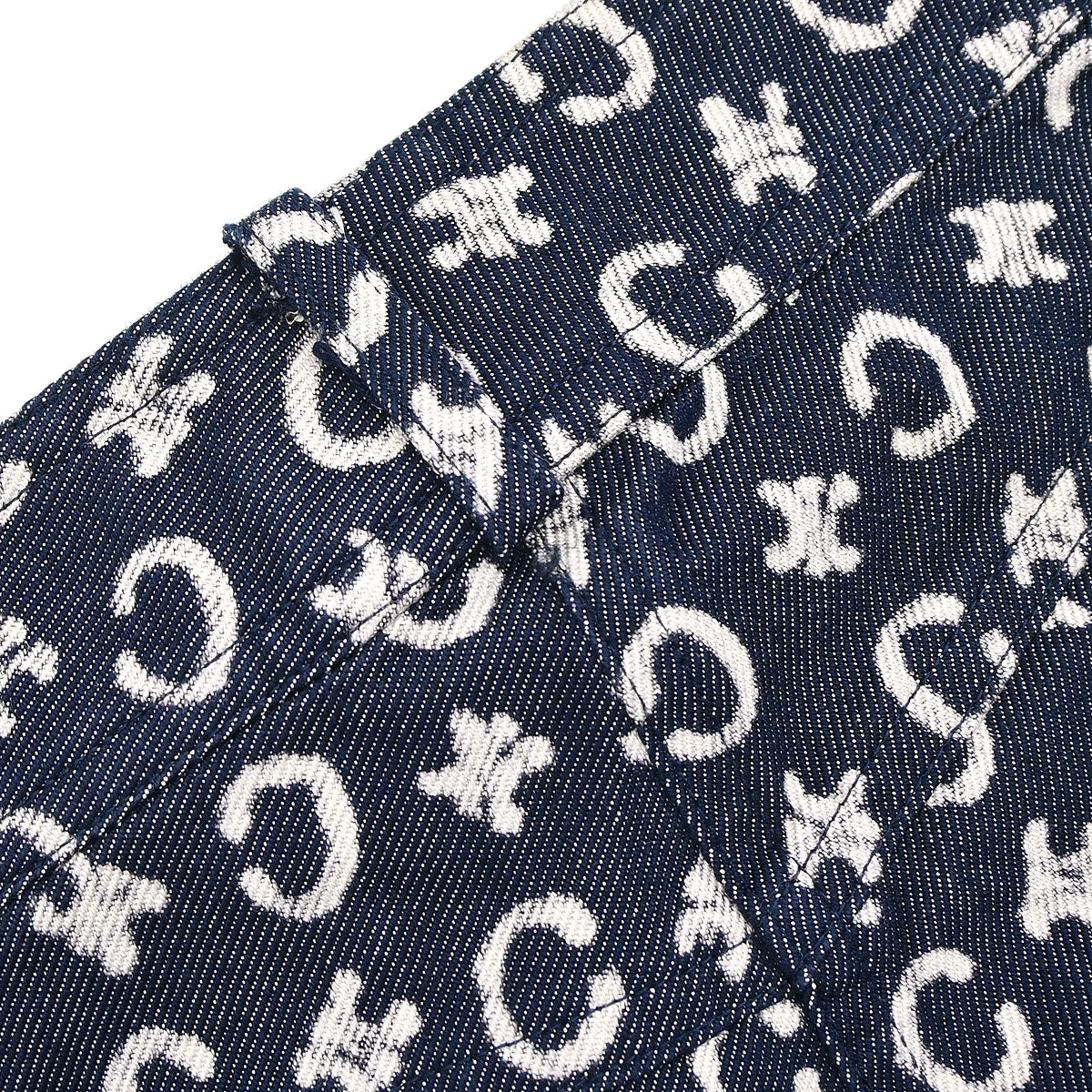 Celine 2011 Long Pants Macadam C Denim Navy #36