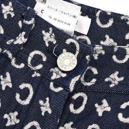 Celine 2011 Long Pants Macadam C Denim Navy #36