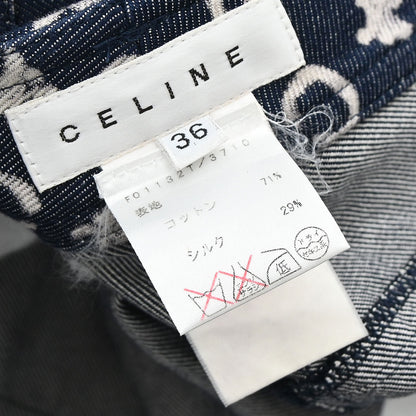 Celine 2011 Long Pants Macadam C Denim Navy #36