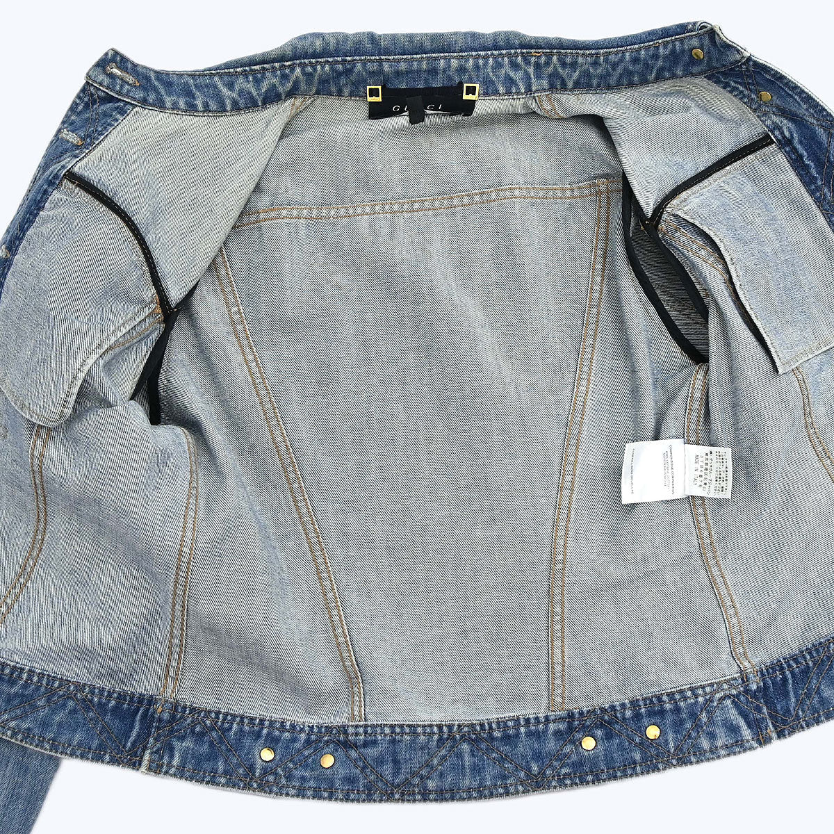 Gucci 2004 Single Breasted Jacket Denim Blue #38
