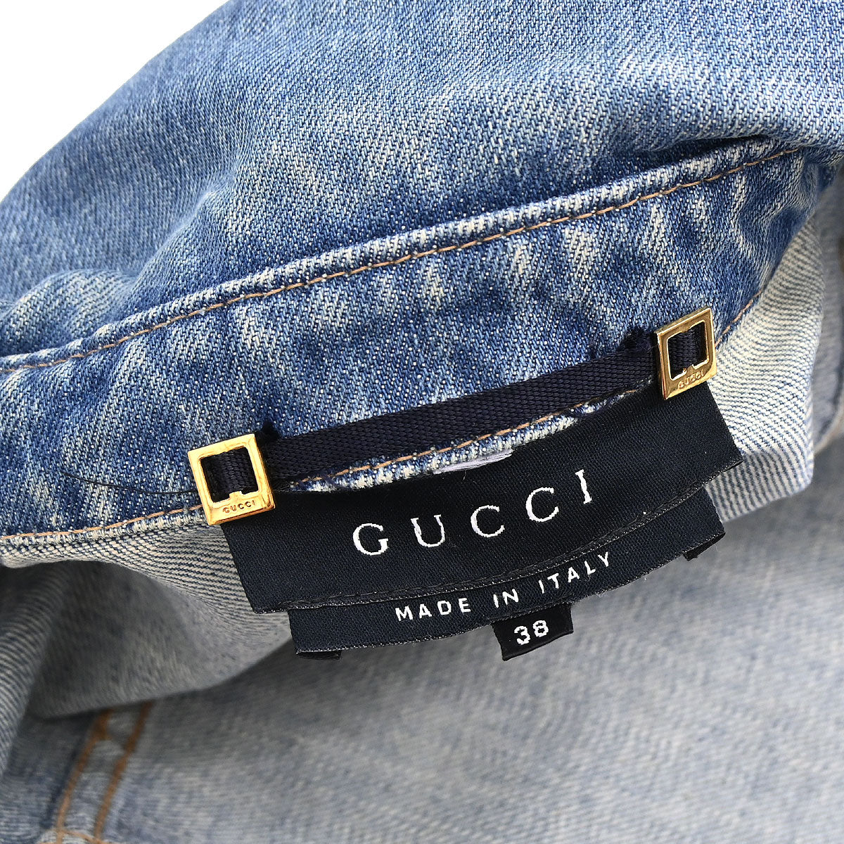 Gucci 2004 Single Breasted Jacket Denim Blue #38