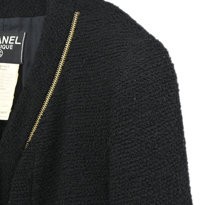 Chanel 1994 Setup Suit Jacket Skirt Black #38