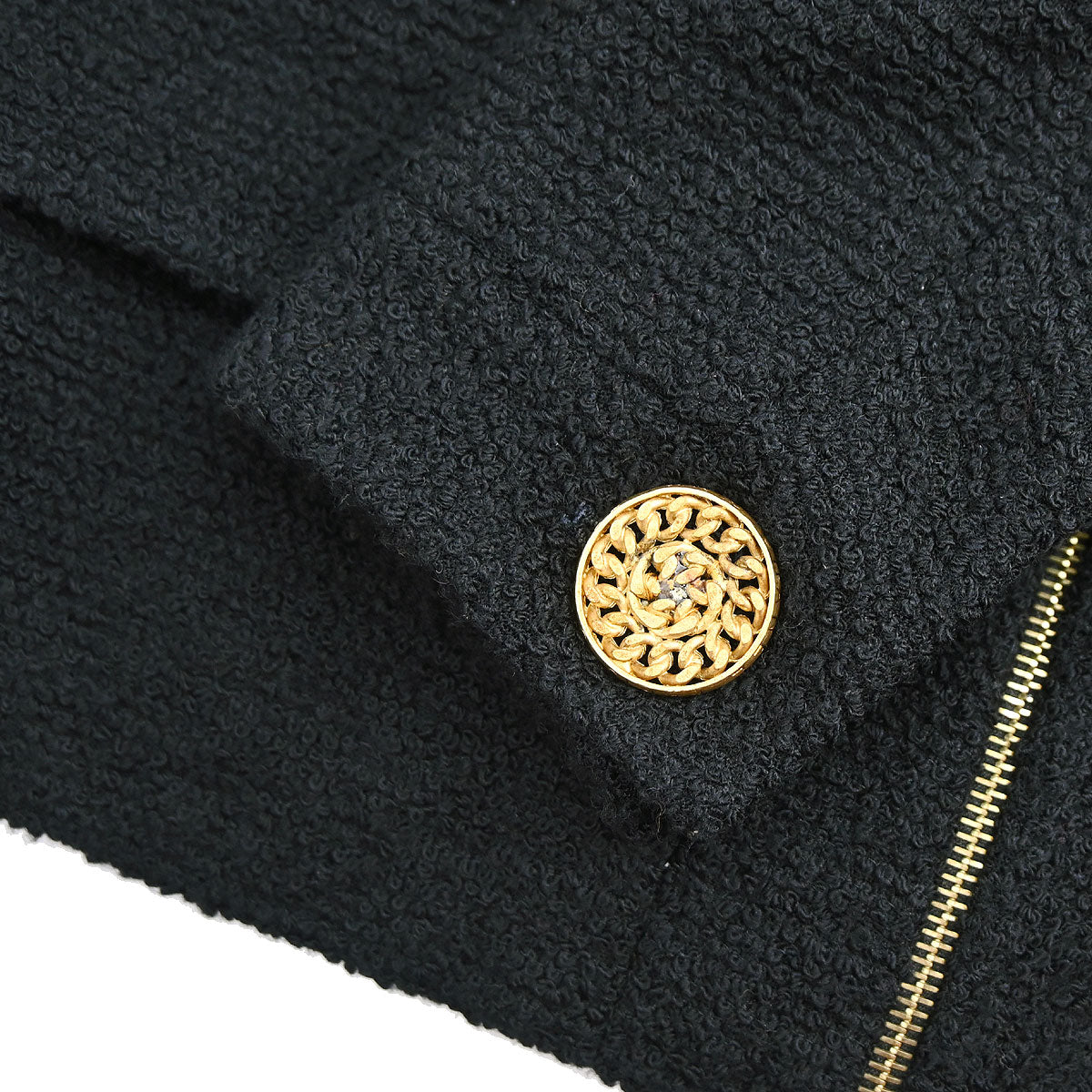Chanel 1994 Setup Suit Jacket Skirt Black #38