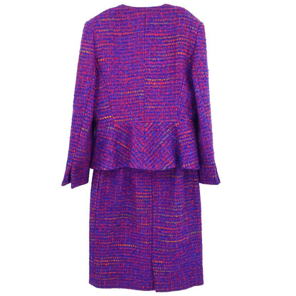 Christian Dior Setup Suit Jacket Skirt Red #38–40