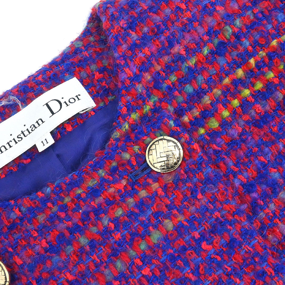 Christian Dior Setup Suit Jacket Skirt Red #38–40
