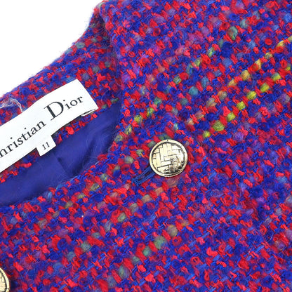 Christian Dior Setup Suit Jacket Skirt Red #38–40
