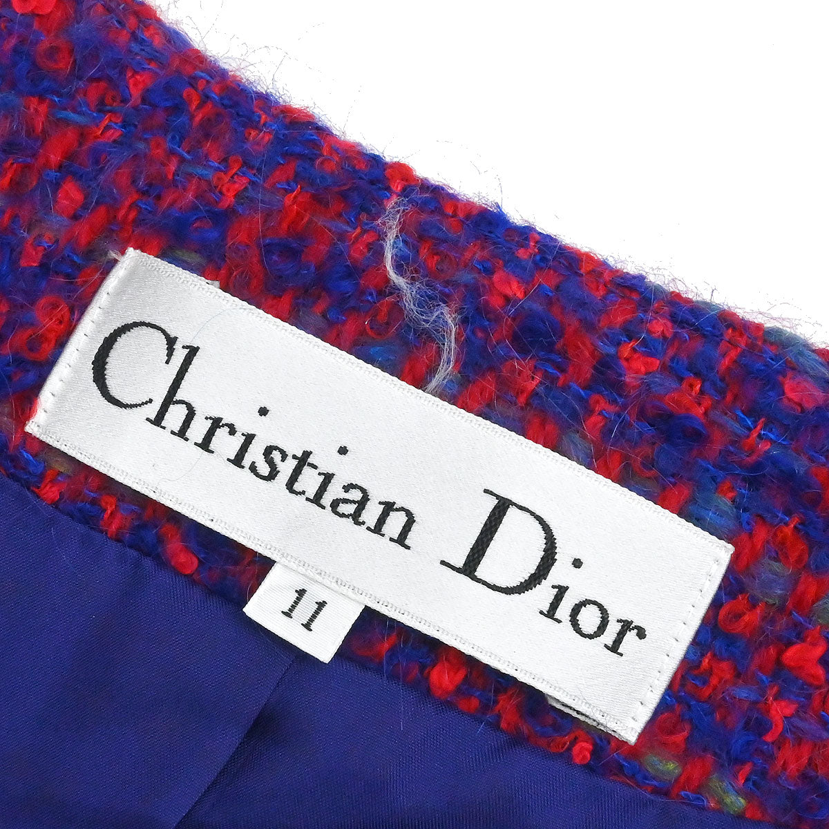 Christian Dior Setup Suit Jacket Skirt Red #38–40