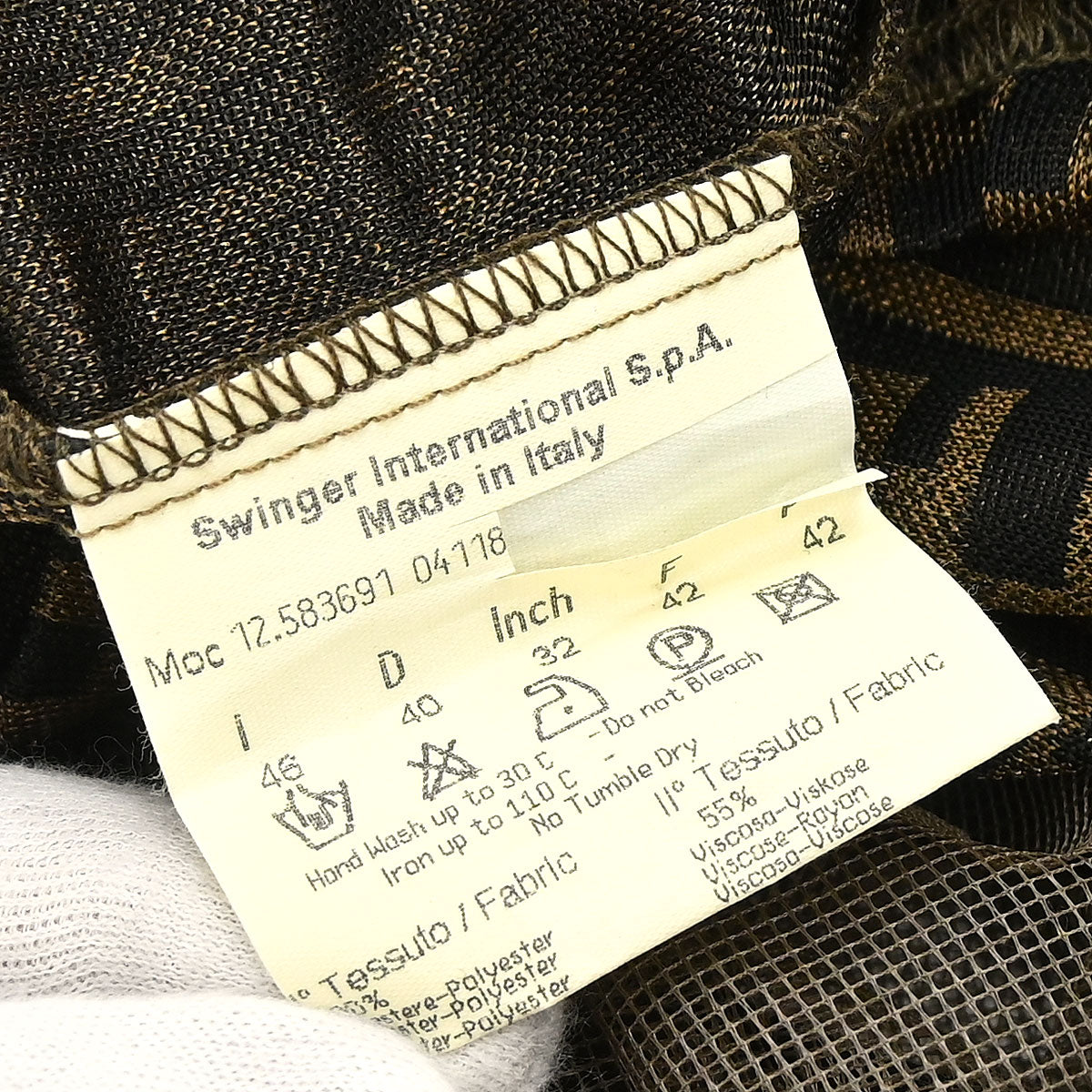 Fendi Tank Top Zucca Brown #46