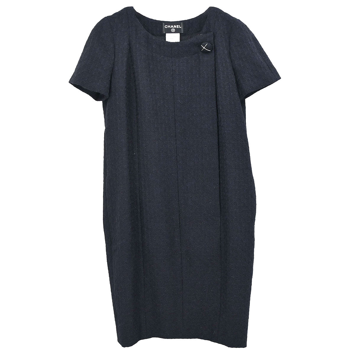 Chanel 2007 Short Sleeve Dress Black #40