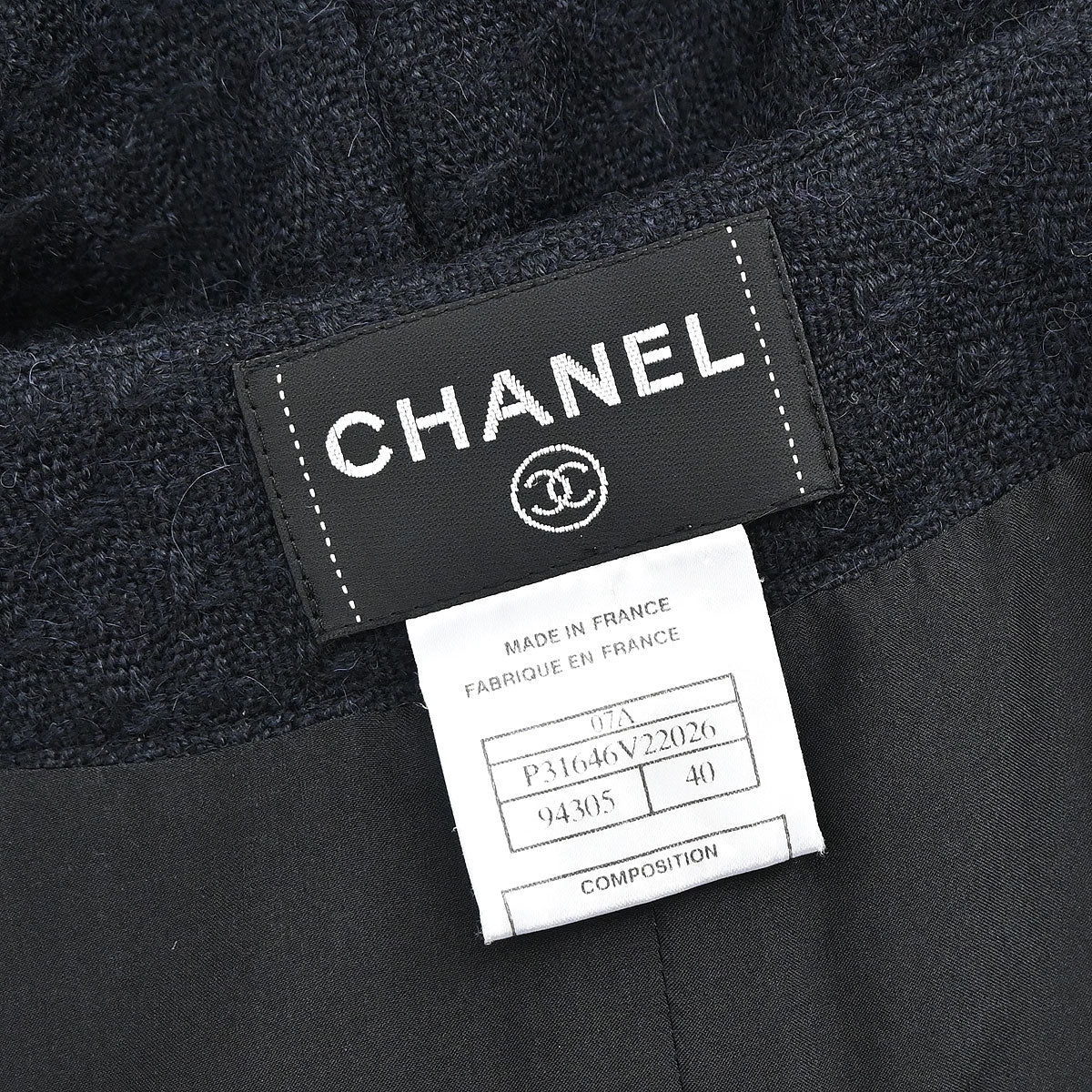 Chanel 2007 Short Sleeve Dress Black #40