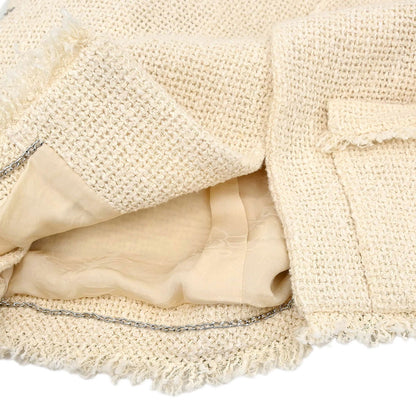 Chanel 2010 Single Breasted Jacket Ivory #38