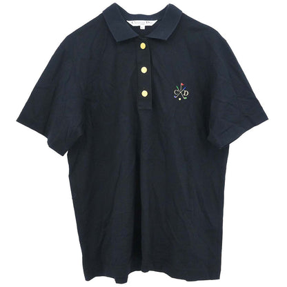 Christian Dior Short Sleeve Polo Shirt Top Black #L