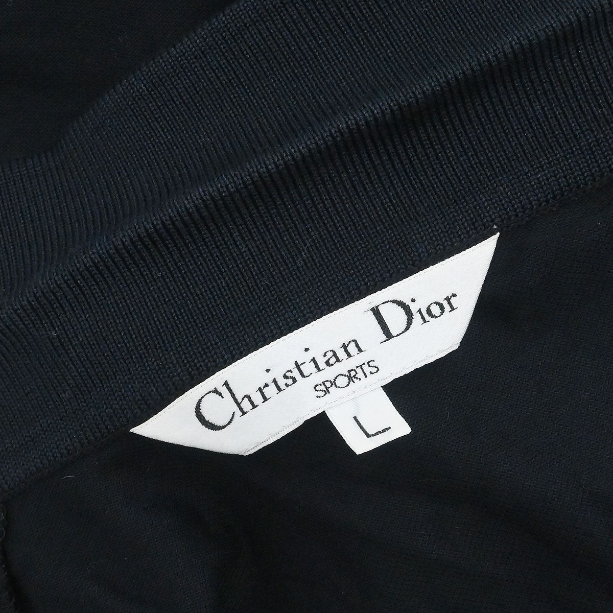 Christian Dior Short Sleeve Polo Shirt Top Black #L