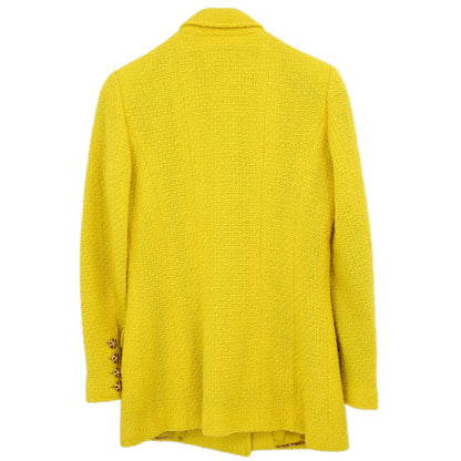 Chanel 1996 Double Breasted Jacket Yellow #38