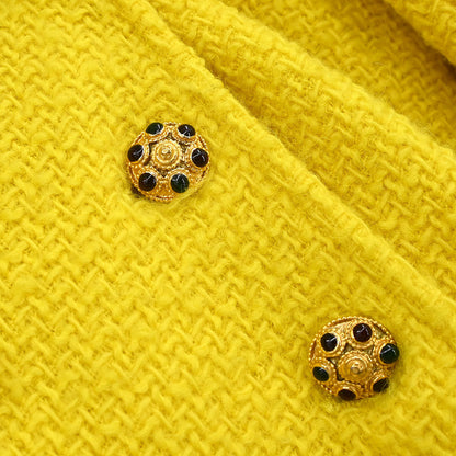Chanel 1996 Double Breasted Jacket Yellow #38