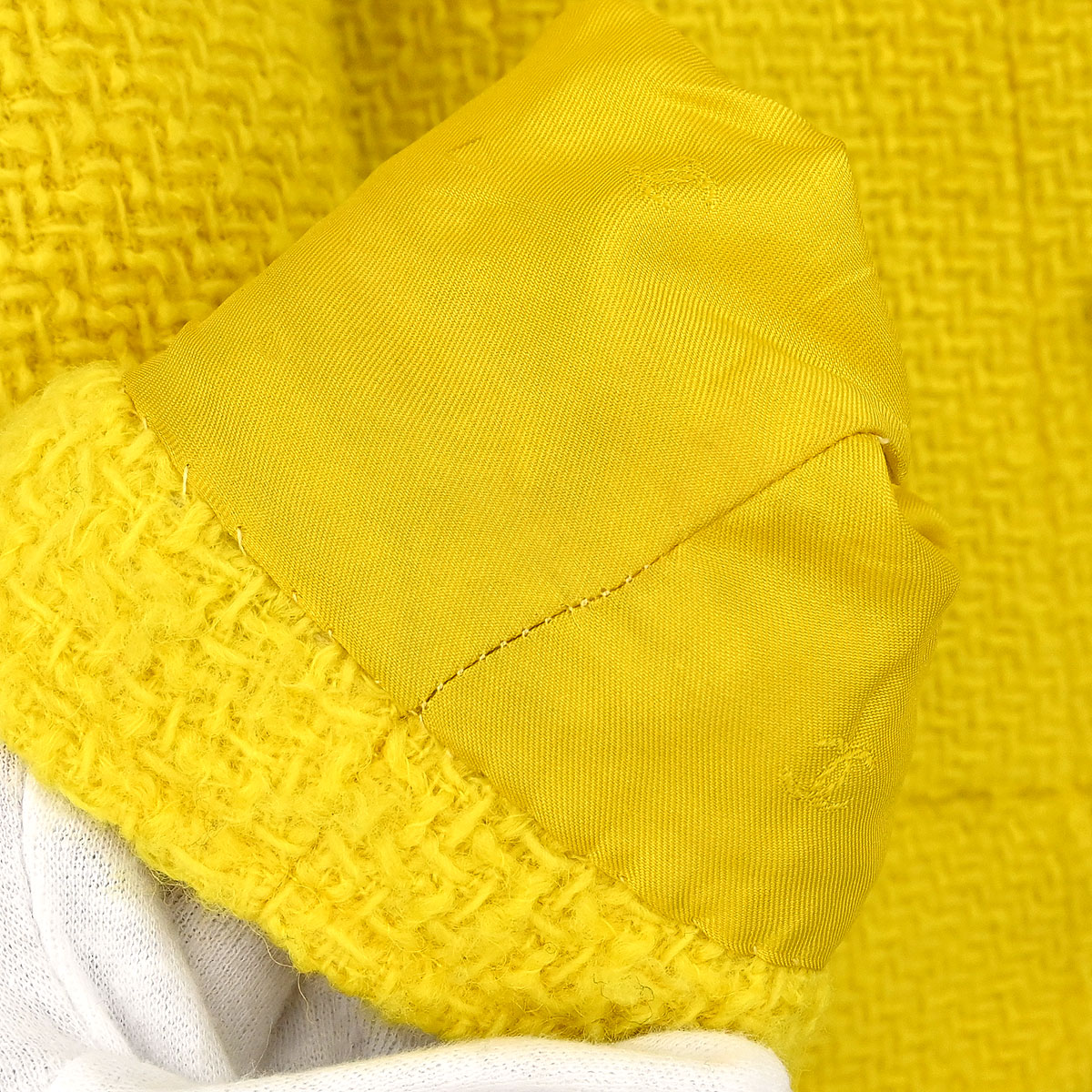 Chanel 1996 Double Breasted Jacket Yellow #38