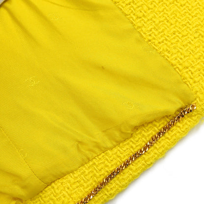 Chanel 1996 Double Breasted Jacket Yellow #38