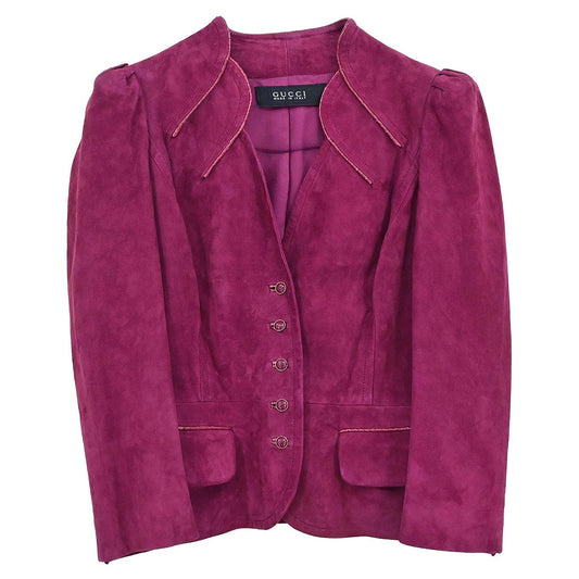 Gucci * Single Breasted Jacket Purple #38
