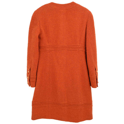 Chanel 1993 Collarless Coat Orange #34