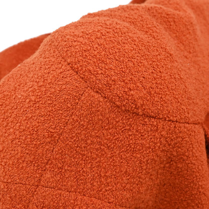 Chanel 1993 Collarless Coat Orange #34