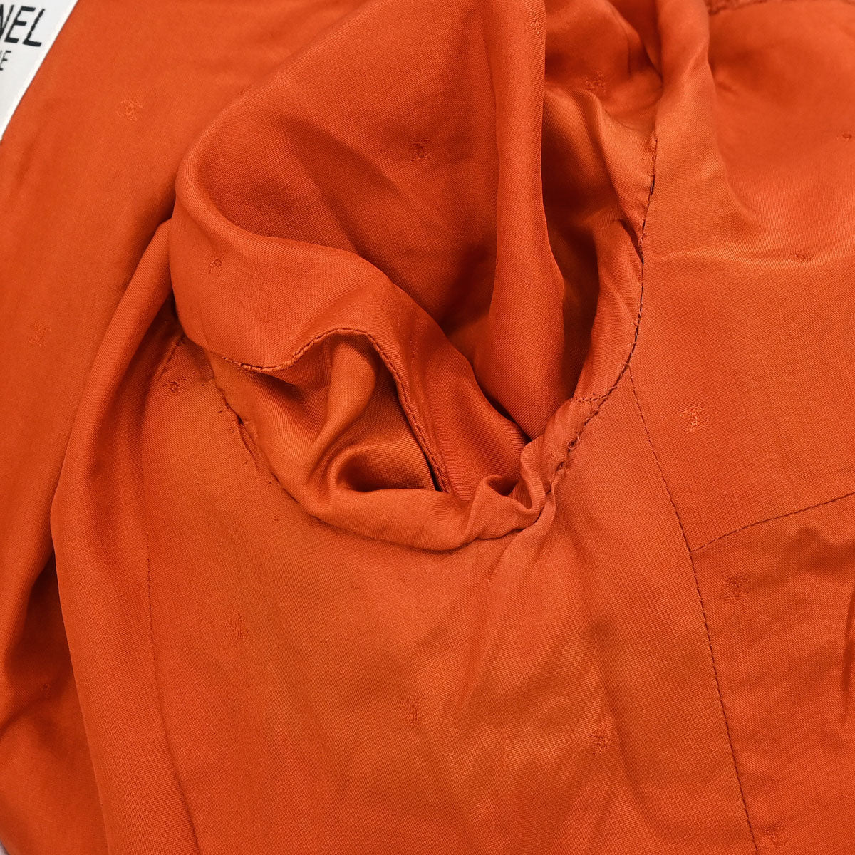 Chanel 1993 Collarless Coat Orange #34