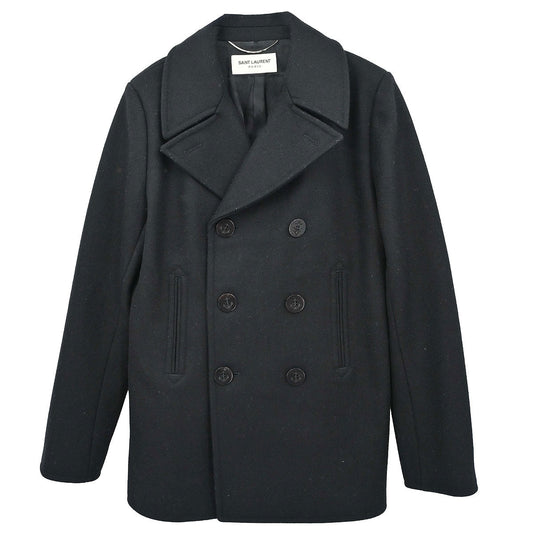 Saint Laurent 2015 Double Breasted Jacket Black #48