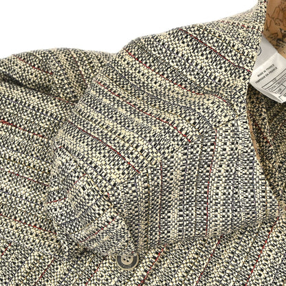 Chanel 2003 Collarless Jacket Beige #36