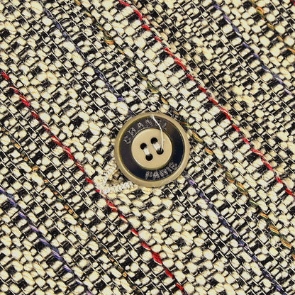 Chanel 2003 Collarless Jacket Beige #36