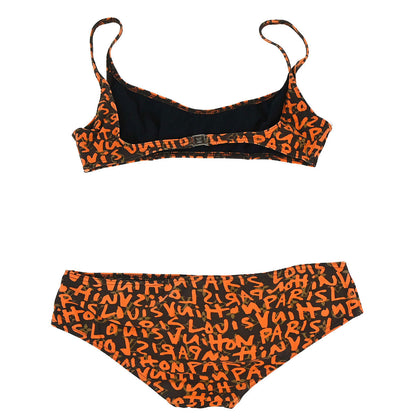 Louis Vuitton Monogram Graffiti Swimwear Swimsuit Orange #40
