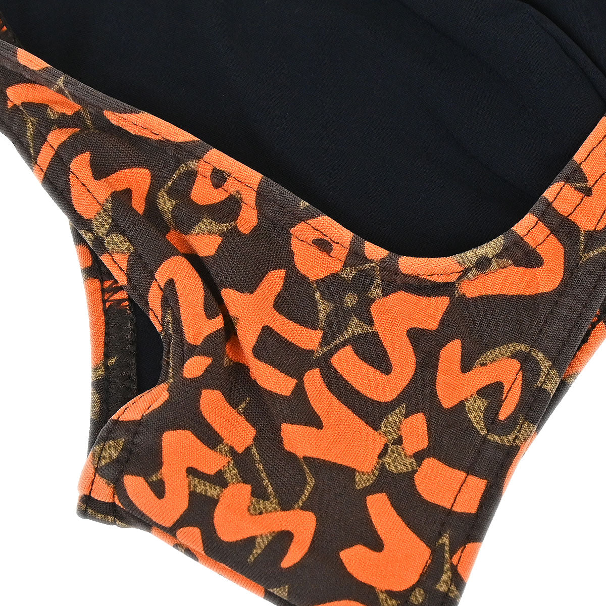 Louis Vuitton Monogram Graffiti Swimwear Swimsuit Orange #40