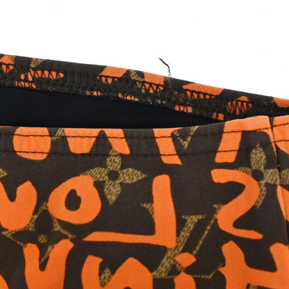 Louis Vuitton Monogram Graffiti Swimwear Swimsuit Orange #40