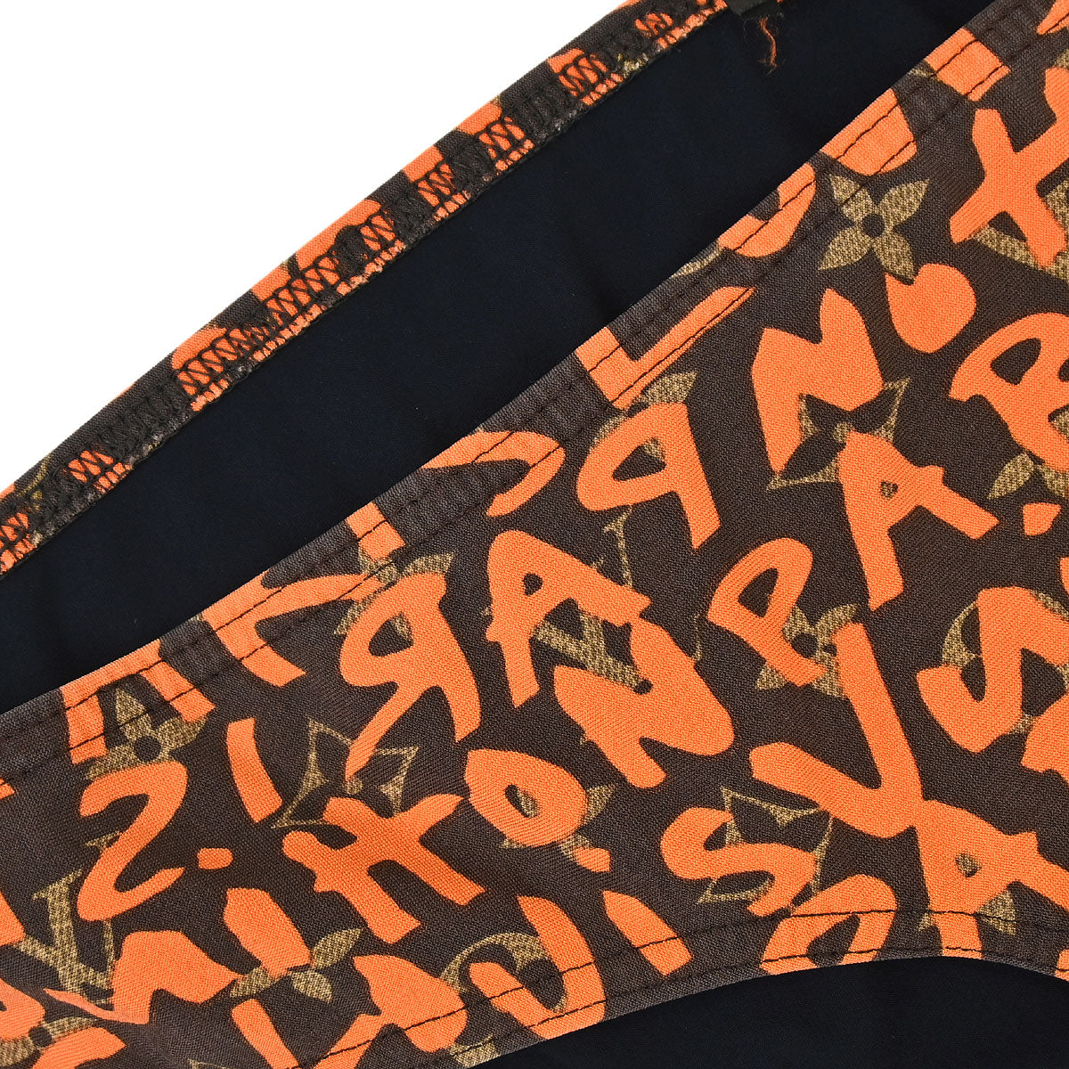 Louis Vuitton Monogram Graffiti Swimwear Swimsuit Orange #40
