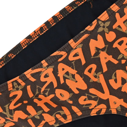 Louis Vuitton Monogram Graffiti Swimwear Swimsuit Orange #40