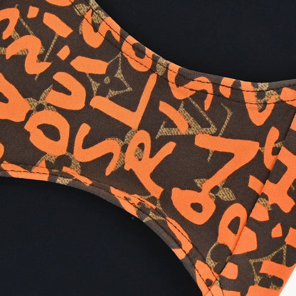 Louis Vuitton Monogram Graffiti Swimwear Swimsuit Orange #40