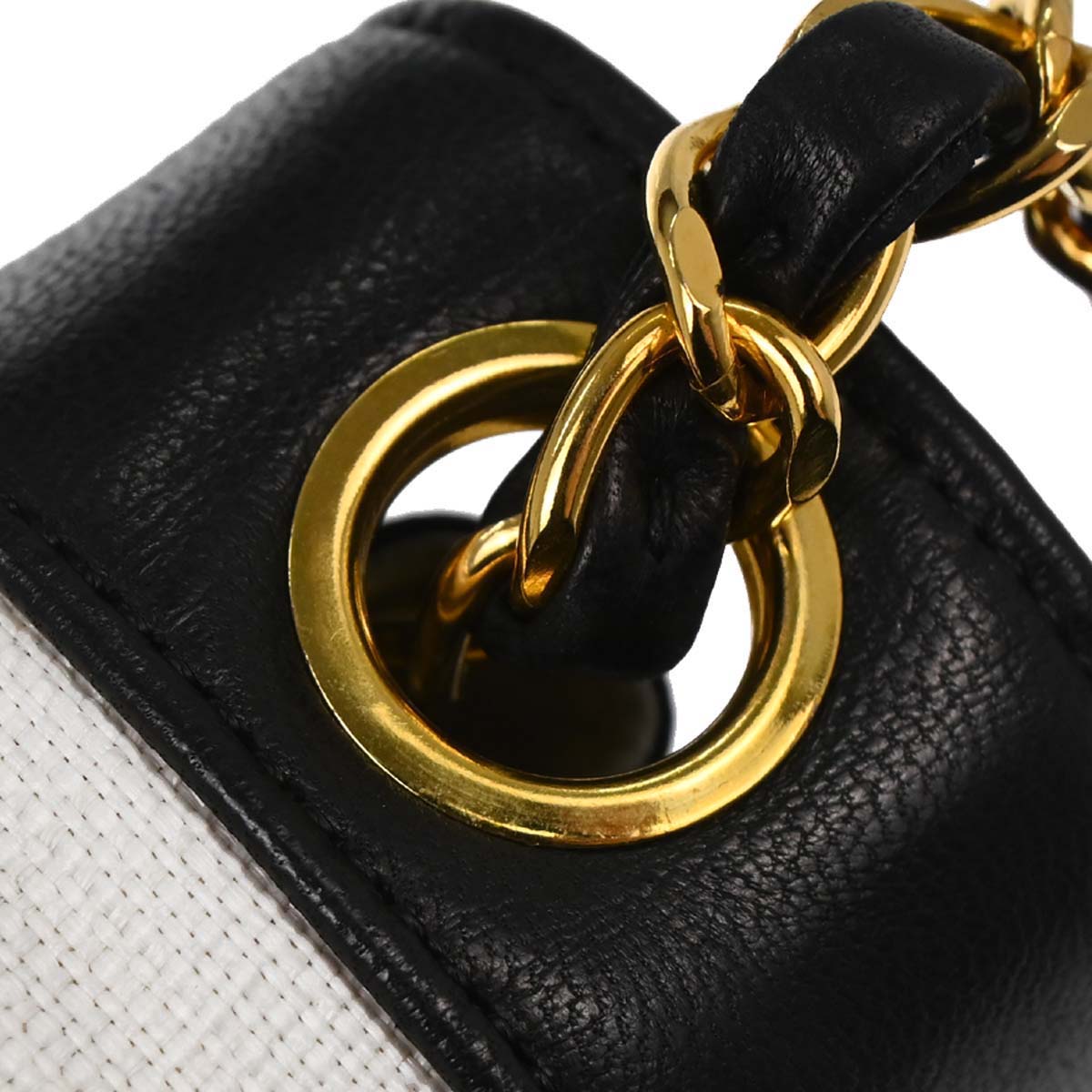 Chanel 1991-1994 White Linen Mademoiselle Flap Shoulder Bag