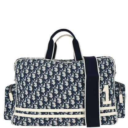 Christian Dior Blue Trotter 2way Duffle Shoulder Handbag