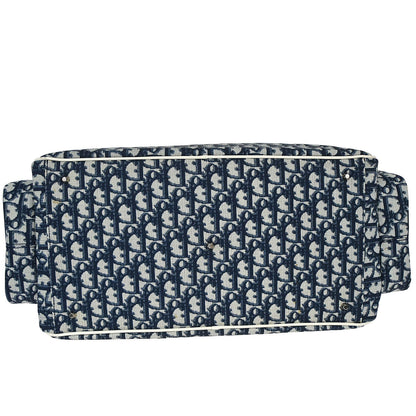 Christian Dior Blue Trotter 2way Duffle Shoulder Handbag