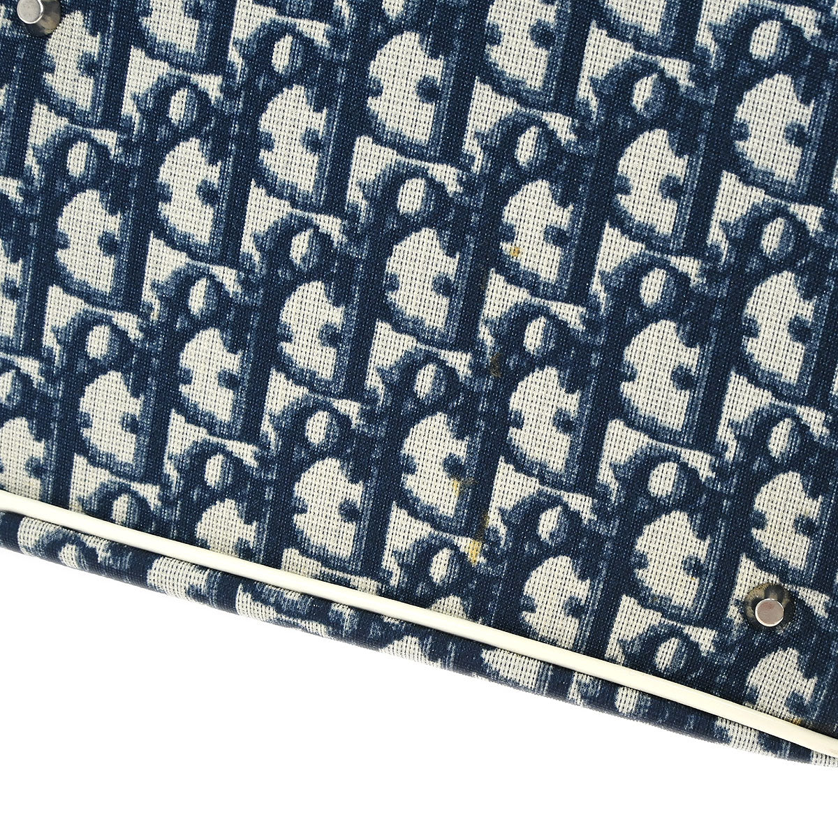 Christian Dior Blue Trotter 2way Duffle Shoulder Handbag