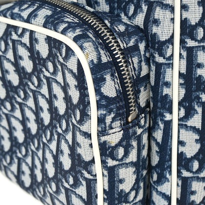 Christian Dior Blue Trotter 2way Duffle Shoulder Handbag