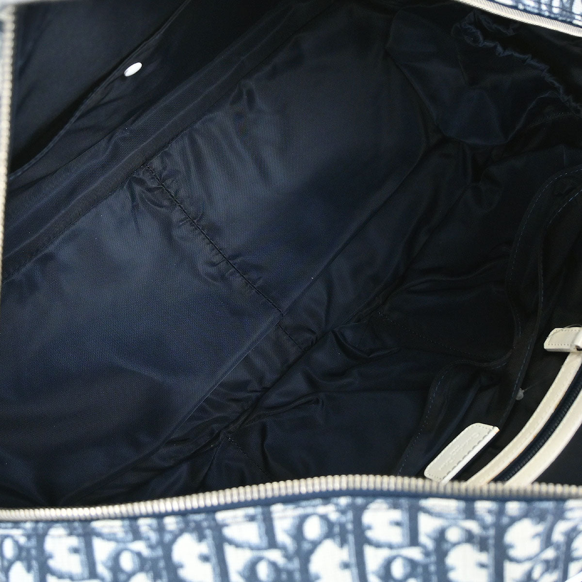 Christian Dior Blue Trotter 2way Duffle Shoulder Handbag