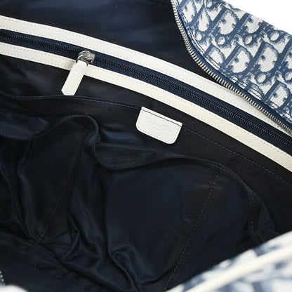Christian Dior Blue Trotter 2way Duffle Shoulder Handbag