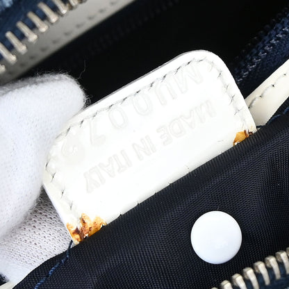 Christian Dior Blue Trotter 2way Duffle Shoulder Handbag