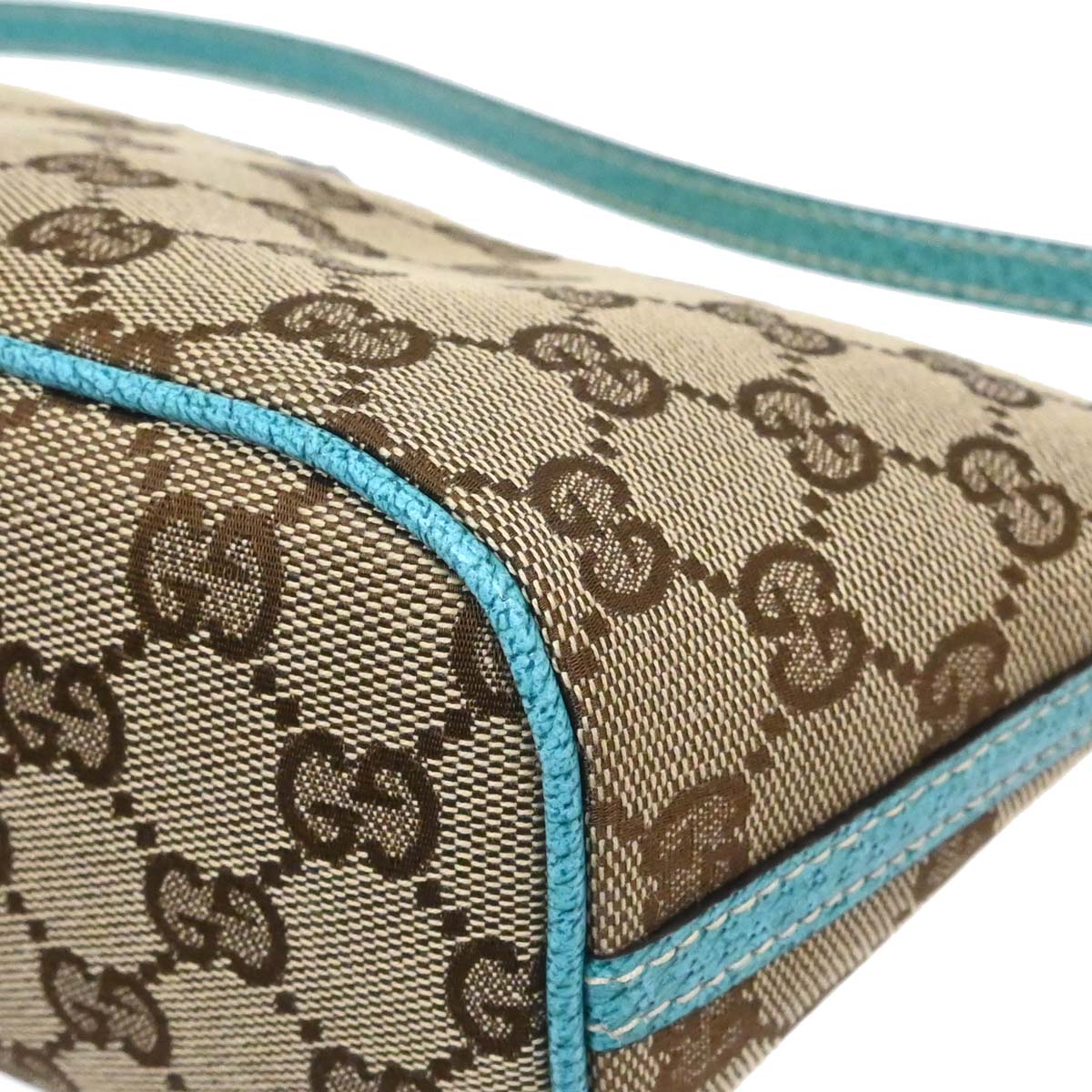 Gucci Beige Blue GG Handbag