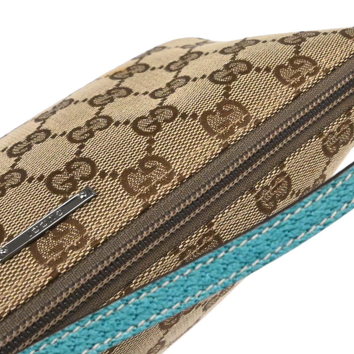 Gucci Beige Blue GG Handbag