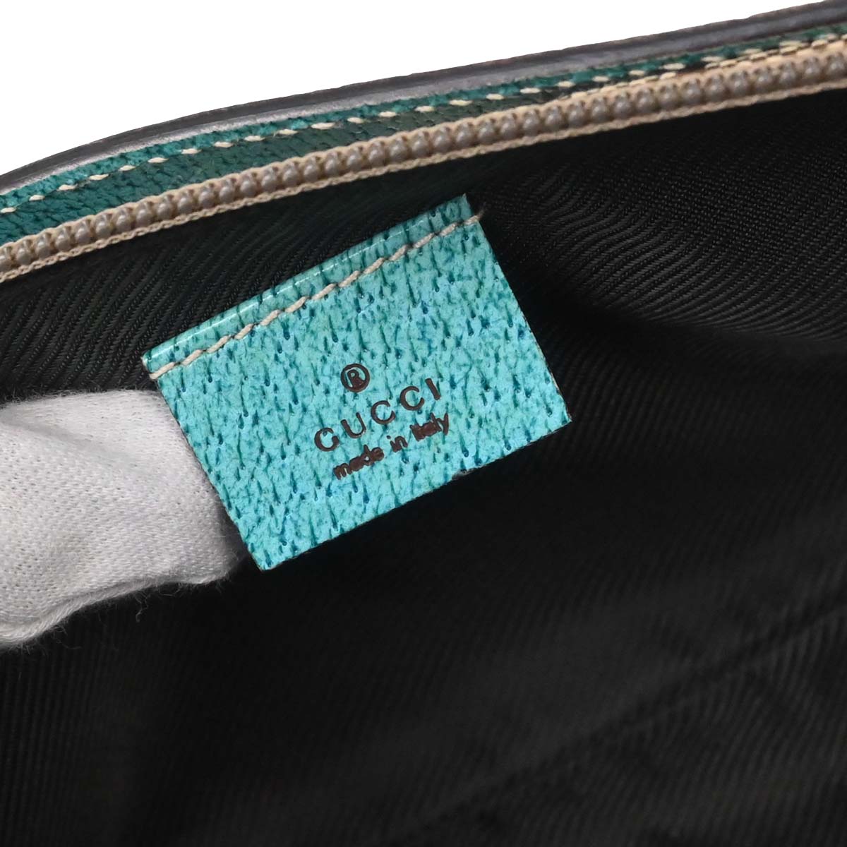 Gucci Beige Blue GG Handbag