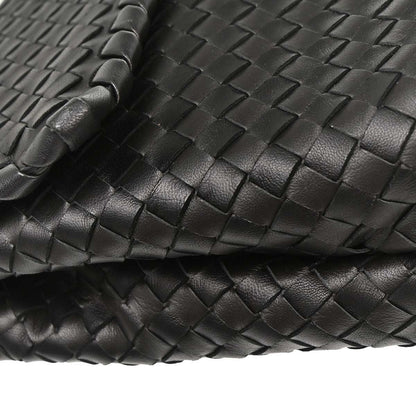 Bottega Veneta Black Lambskin Intrecciato Handbag