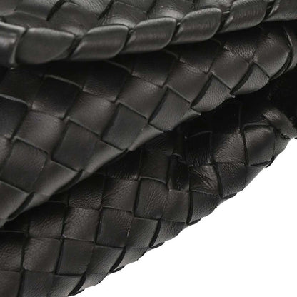 Bottega Veneta Black Lambskin Intrecciato Handbag
